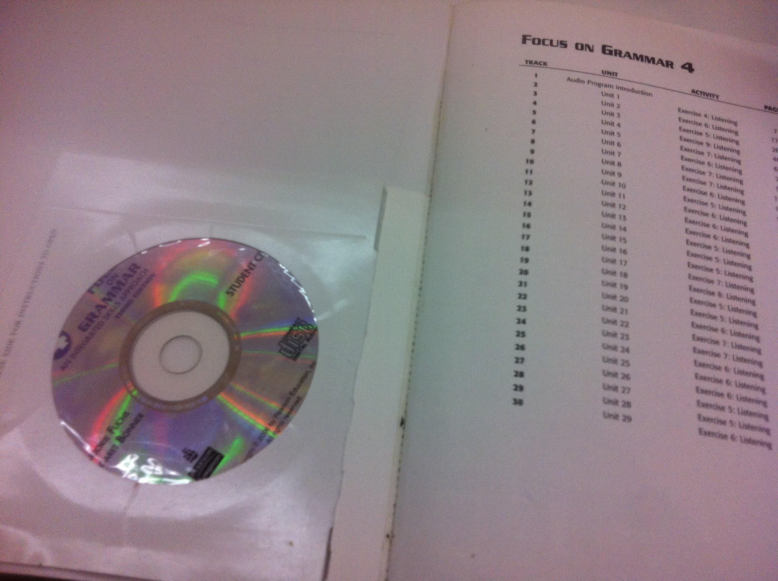Focus on Grammar 4: An Integrated Skills Approach, Third Edition (Full Student Book with Student Audio CD) 3rd Edition
