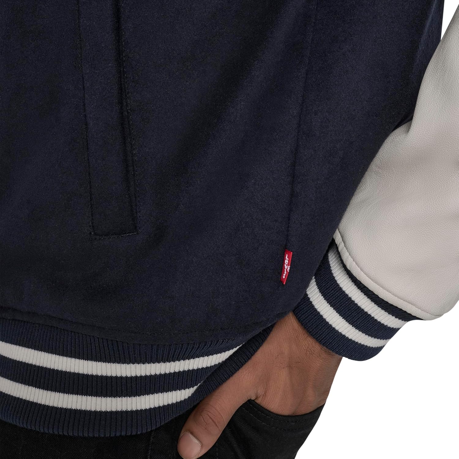 Levi's Men's Mixed Media Letterman Varsity Jacket