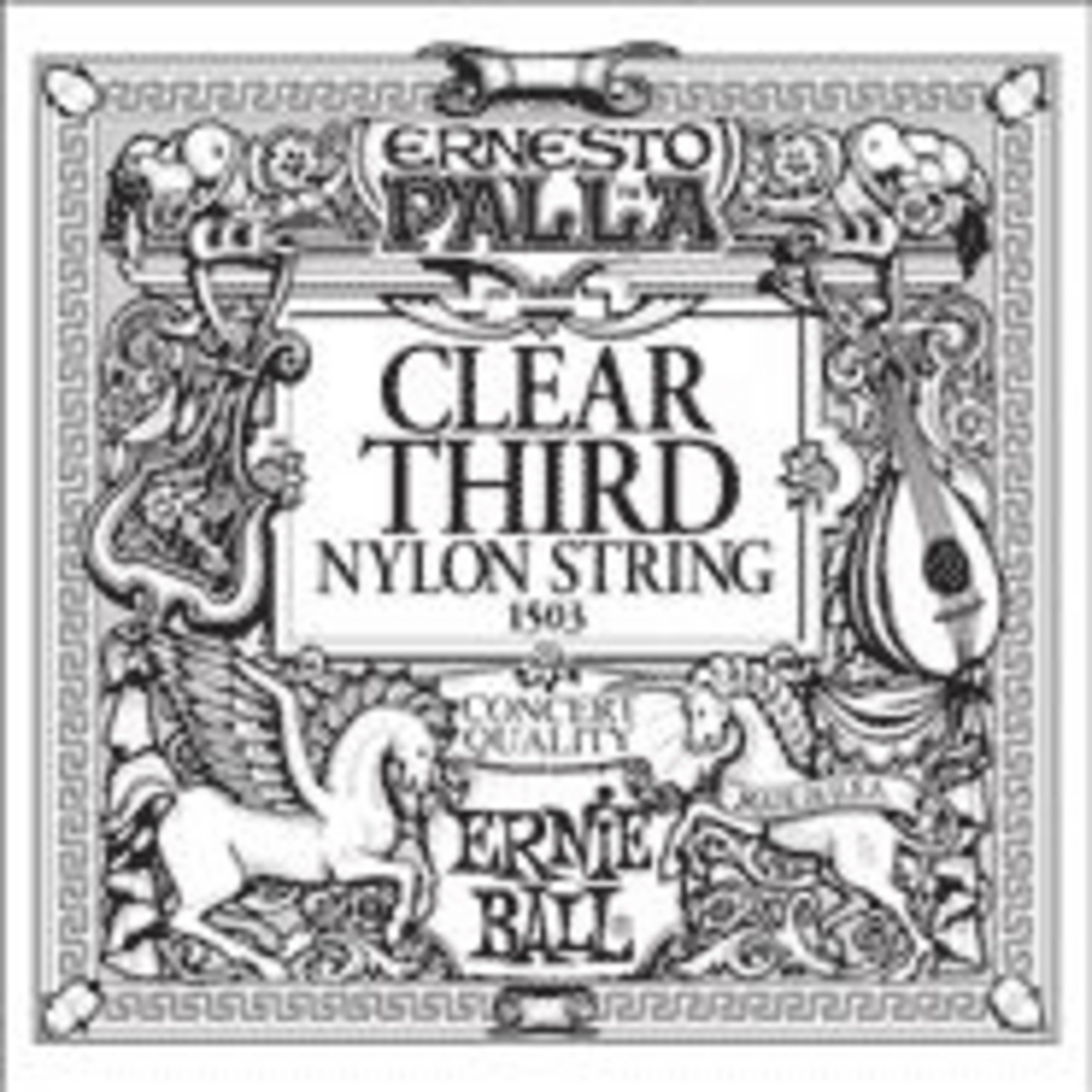 ERNIE BALL Ernesto Palla Clear 3rd Nylon Klasik Gitar Tek Tel