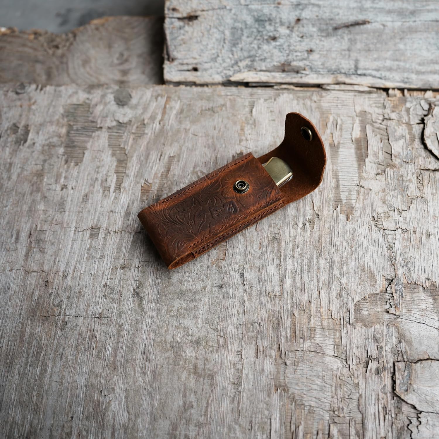 Carry sheath with belt loop made to fit Buck 110 folding hunter, custom leather sheath for Buck 110, pocket knife folding leather case, EDC Folding Knife Blade 3.75"