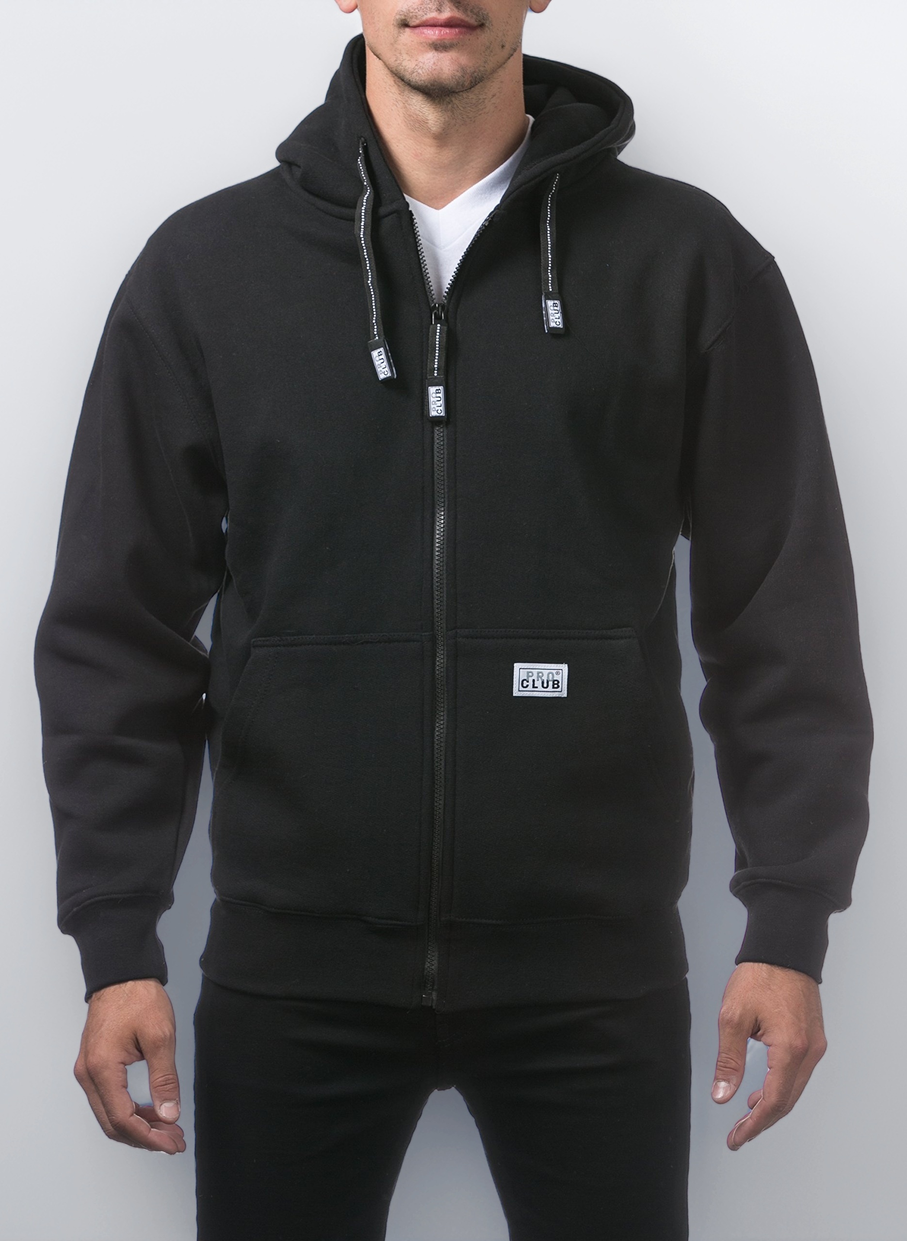 Pro Club Men's Full Zip,hoodie Hooded Sweatshirt (pack of 1)