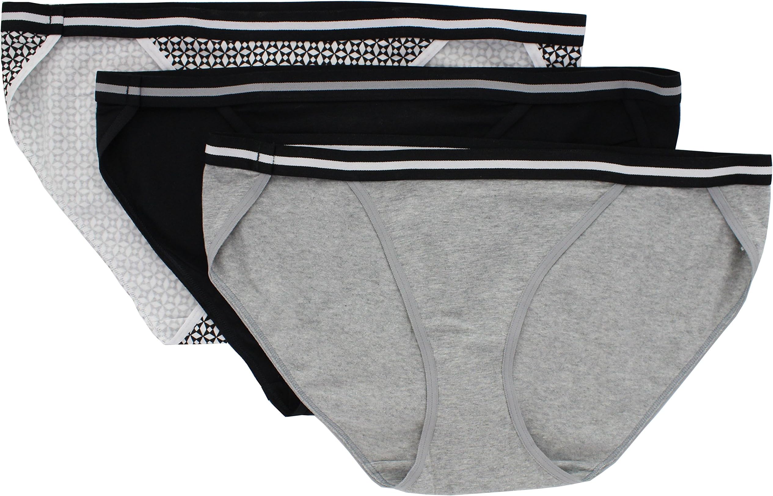 Haness Hanes Women's Premiun 3 Pack Sporty String Bikinis