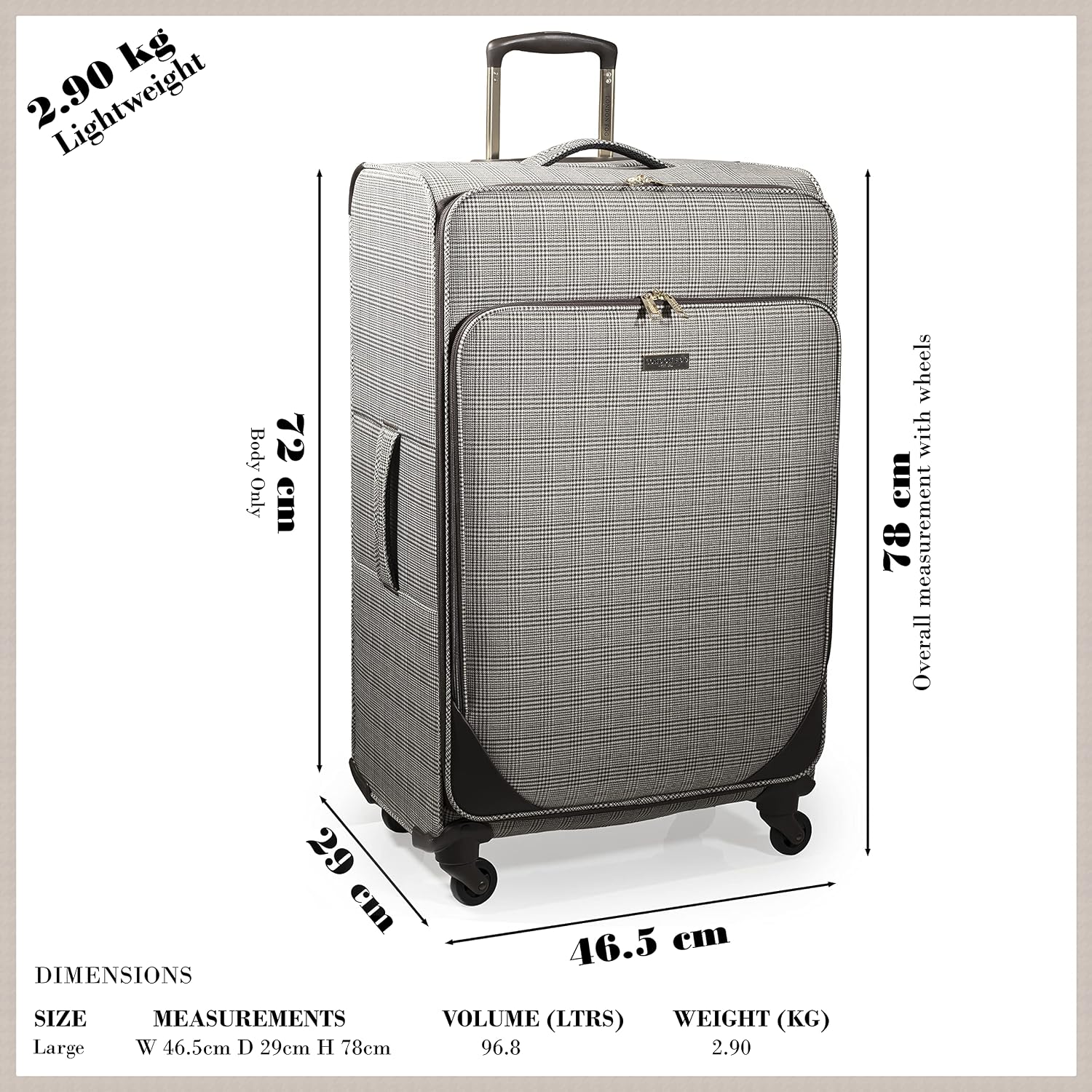 Buy London Fog 28 Inch Suitcase with x4 
