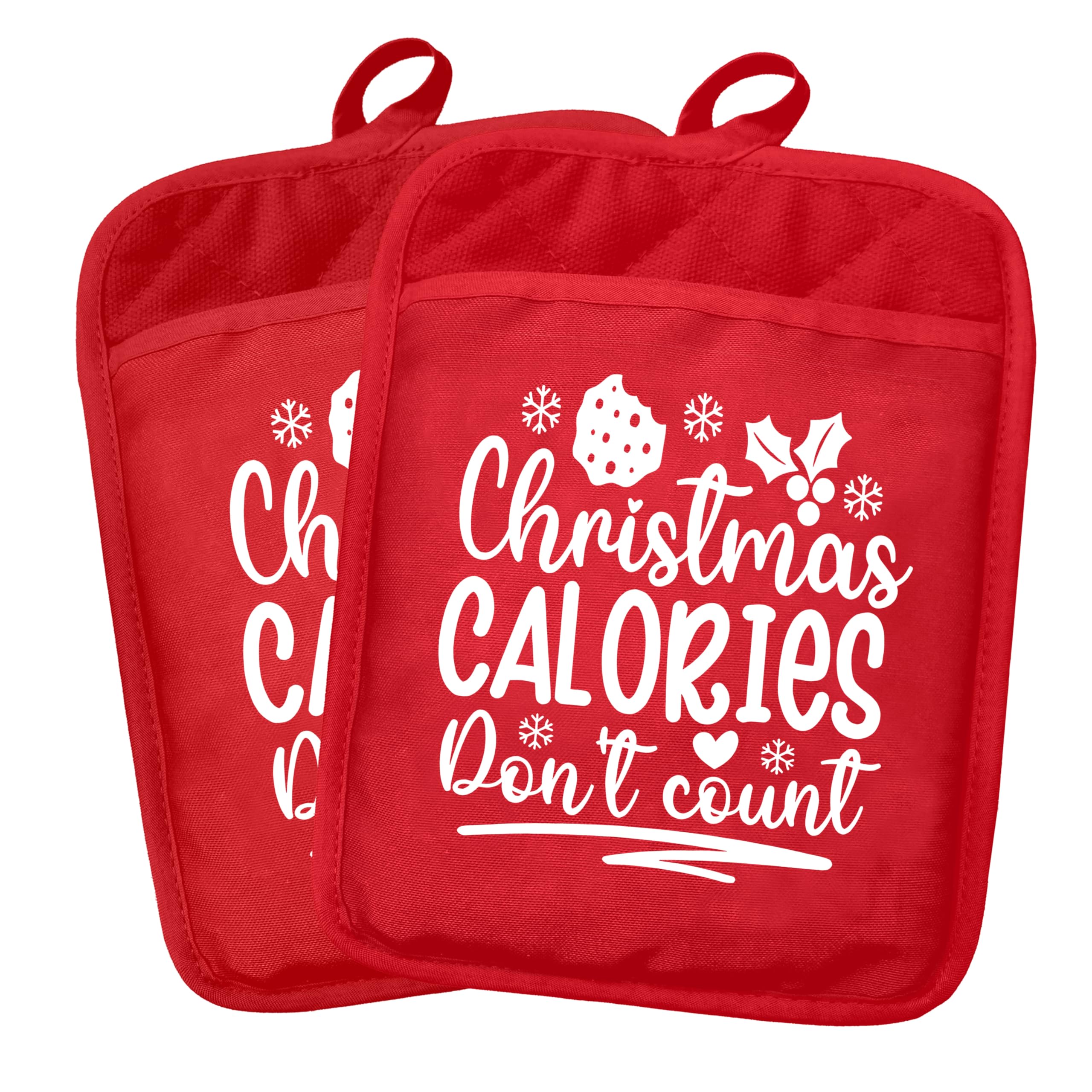 Cadeaux de Noël et de pâtisserie : Lot de 2 maniques de cuisine