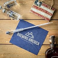 Vista 4 de USA-Made Alcohol Hydrometer Tester 0-200 Proof & Tralle Pro Series Traceable - Distilling Moonshine Alcoholmeter for Proofing Distilled Spirits