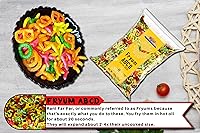 Vista 7 de Rani Far Far/Fryums (pellet de trigo y tapioca) Forma ABCD 7 oz (200 g) ~ Vegano, Kosher, sin cocinar, utilizado para hacer papad