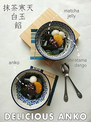 Vista 5 de Pasta de frijoles rojos, frijoles adzuki, dulces de arroz mochi japonés, Anko, puré de tsubuano, vegano y sin gluten, 17.6 onzas (17.64 oz)