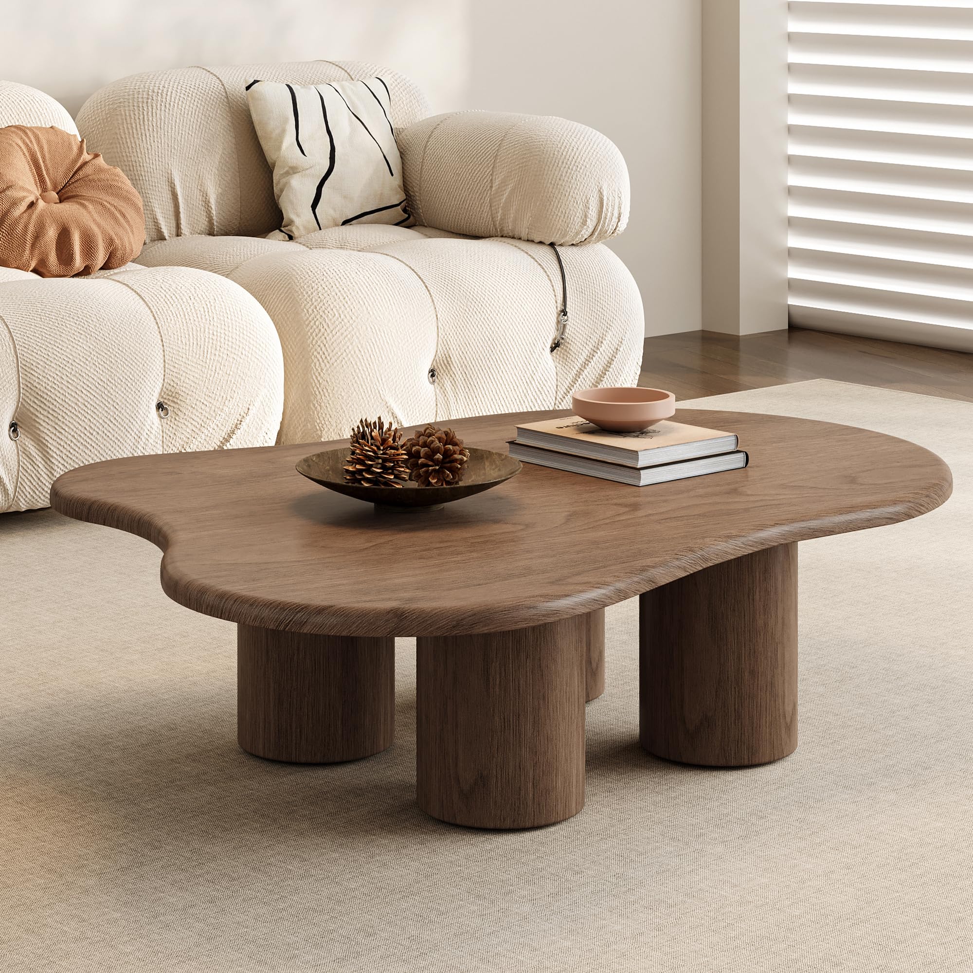 47 24 Cloud Coffee Table- Modern Cute End Table Cartoon Coffee Table Low Center Table Irregular Indoor Tea