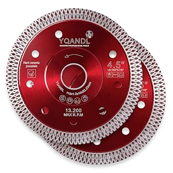 2-Pack 4-1/2" Diamond Blade for Angle Grinder