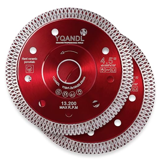 2-Pack 4-1/2" Diamond Blade for Angle Grinder