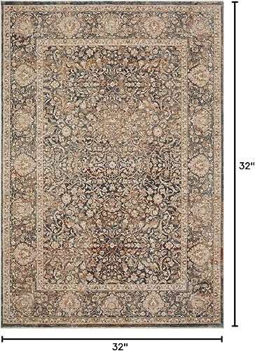 Miniatura 2 de Loloi Lourdes LOU-08 - Alfombra oriental (2 pies a 8 pulgadas x 2 pies a 8 pulgadas)