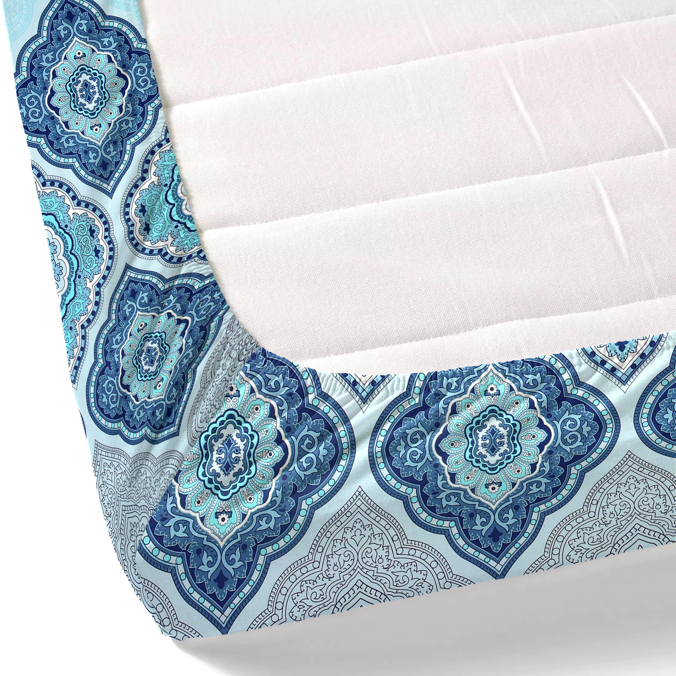 Dreamscape Blue Cotton King Bedsheet Set - FREE SHIPPING -5 Dreamscape Blue Cotton King Bedsheet Set - FREE SHIPPING -5