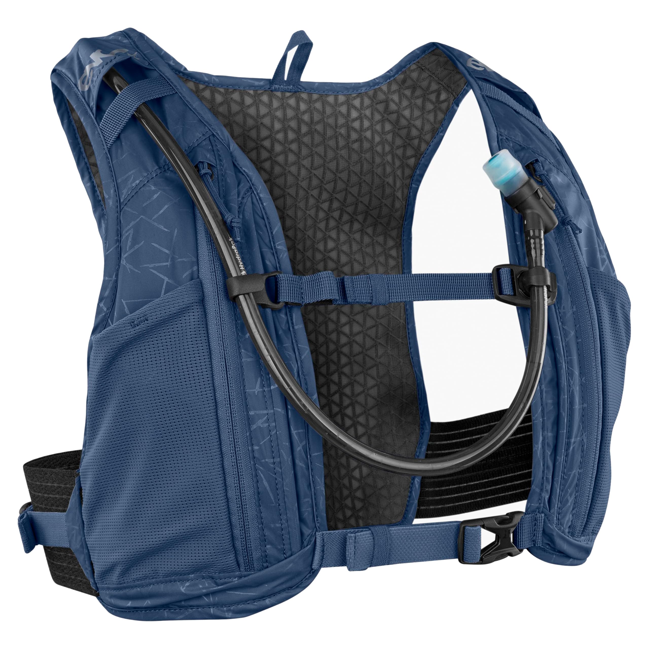 EVOC HYDRO PRO 3 + 1.5l HYDRATION BLADDER hydration backpack, rucksack (extra-light backpack, hiking backpack with chest strap pockets), denim