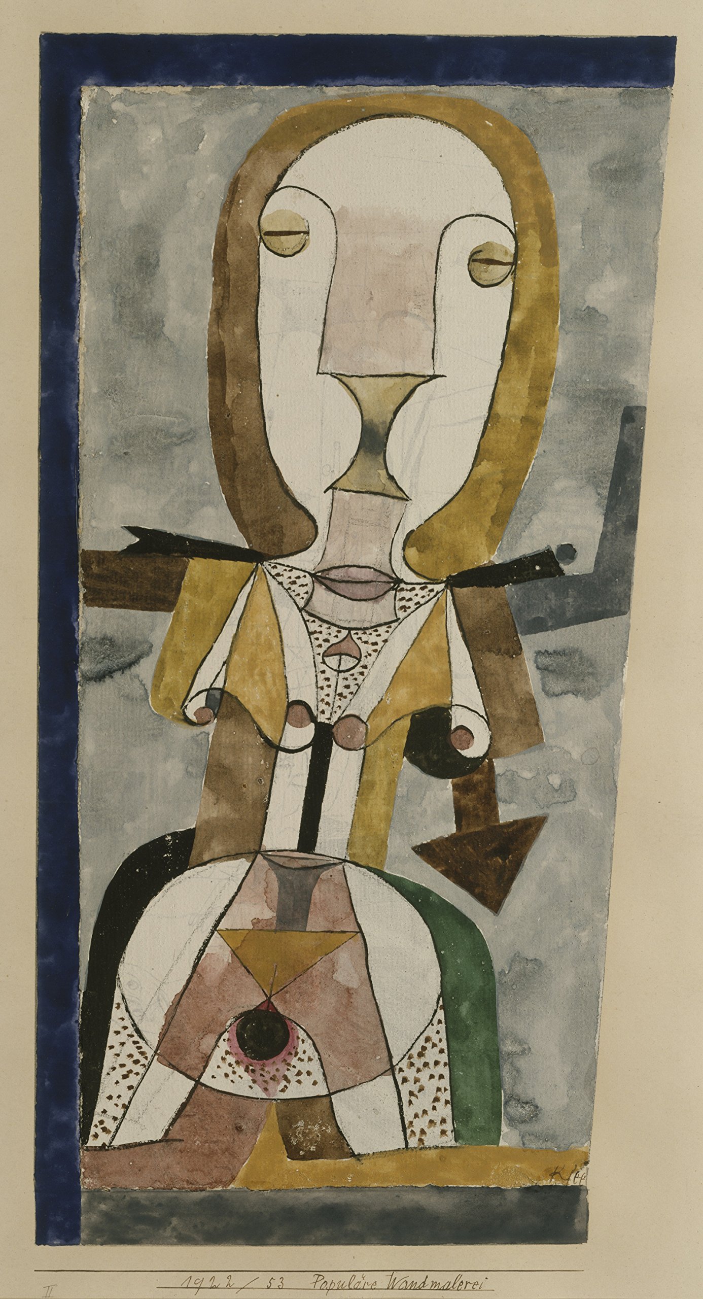 Affiche d'art Paul Klee une impression semi-gloss premium