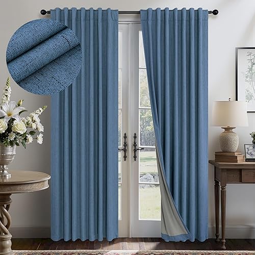 Miniatura 63 de 2 cortinas opacas blancas de 80 pulgadas de largo personalizadas, a prueba de ruido, modernas, con pestaña trasera, para cocina, sala, cabina, de