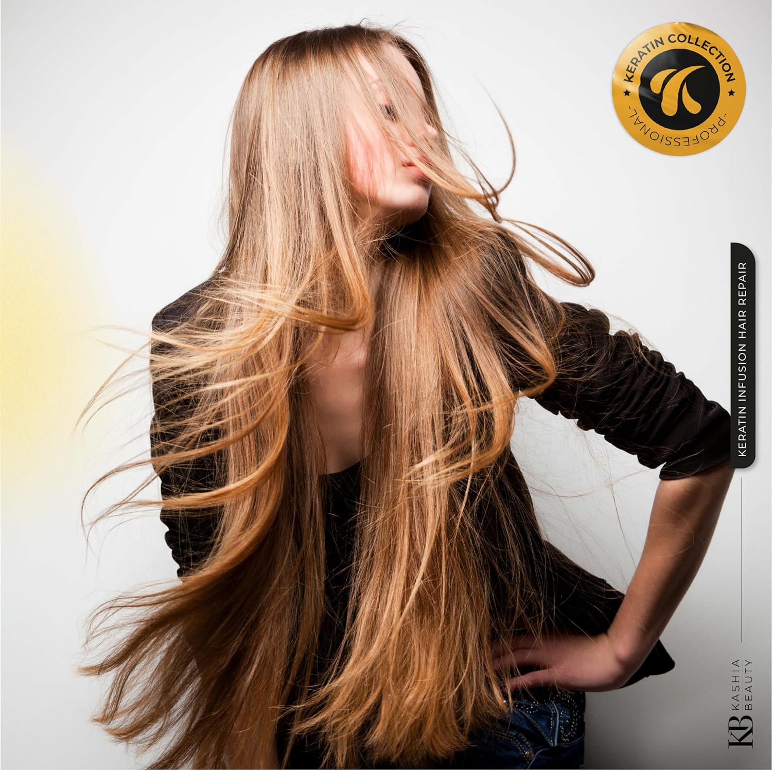 Kashia Beauty Keratin Infusion Hair Repair 2 oz – Rinse-Free Leave-In Treatment for Split Ends – Strengthens Smooths & Seals Cuticles – Anti Breakage Formula with Keratin Protein - Image 4