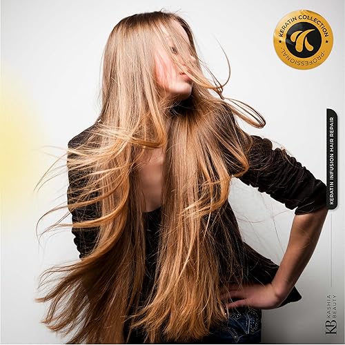 Miniatura 4 de Kashia Beauty Reparación capilar con infusión de queratina, 2 onzas, tratamiento sin enjuague para puntas abiertas, fortalece y sella las cutículas