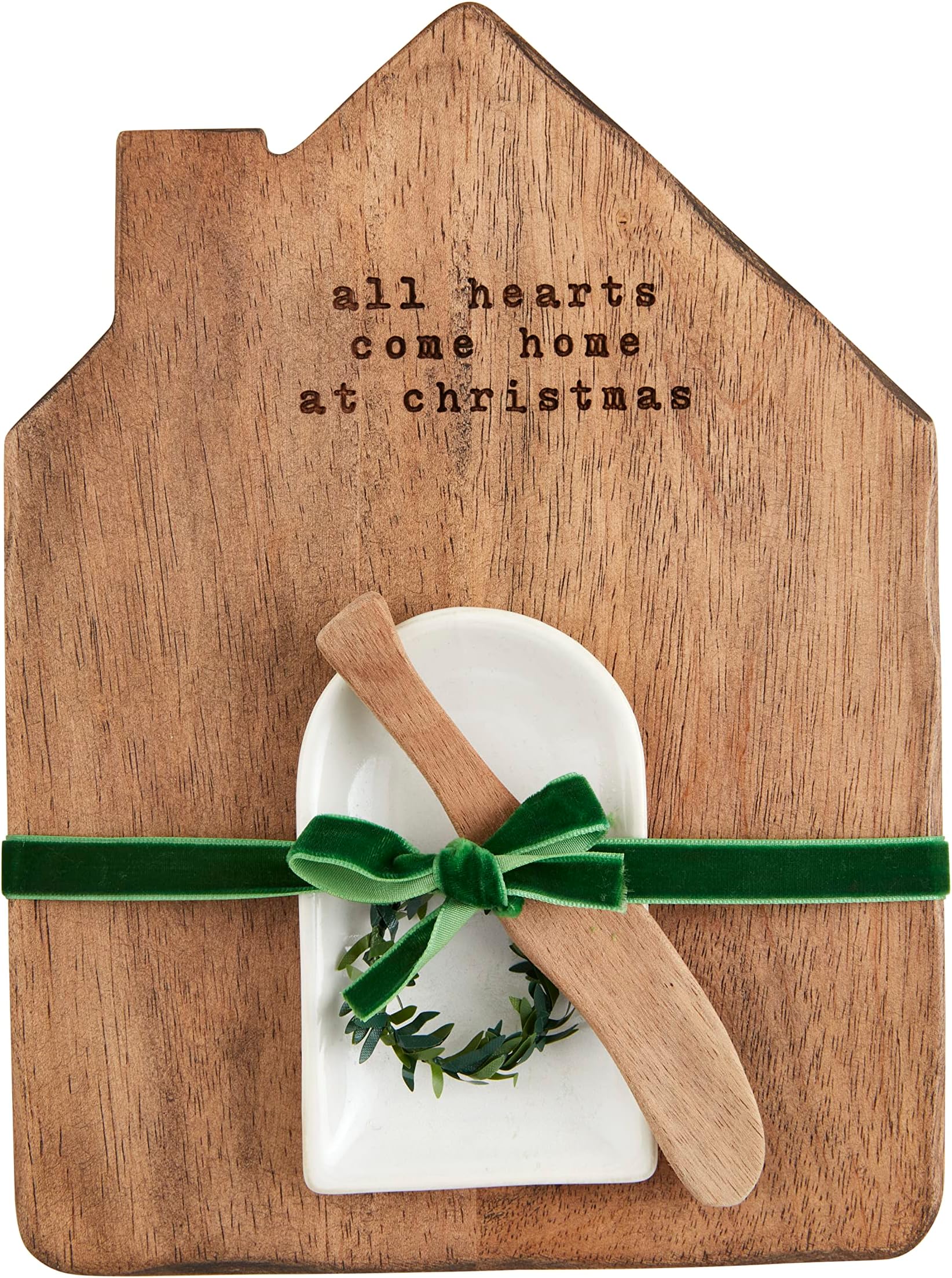 House Dip Cup Set, board 10" x 7 1/2", Brown