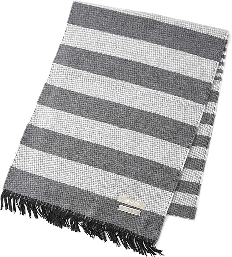 Amazon ナノユニバース ボーダー マフラー メンズ F グレー ストール マフラー 通販