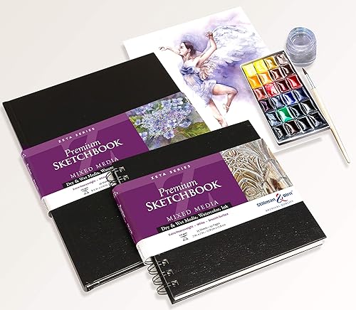 Miniatura 2 de Stillman & Birn Zeta Series Hardbound Sketchbook, 5.5" x 8.5", 270 gsm (Extra Heavyweight), White Paper, Smooth Surface