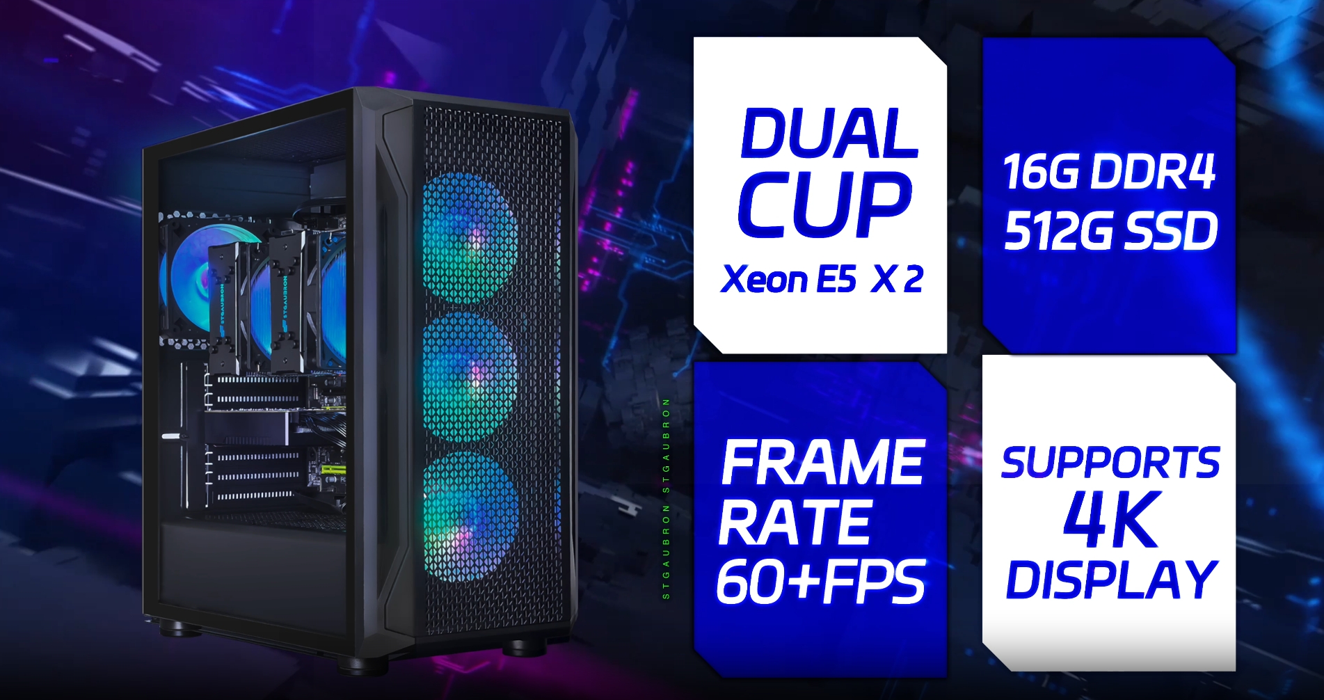 Amazon.com: STGAubron Dual CPU Gaming PC, Dual Intel i7 Xeon E5 up