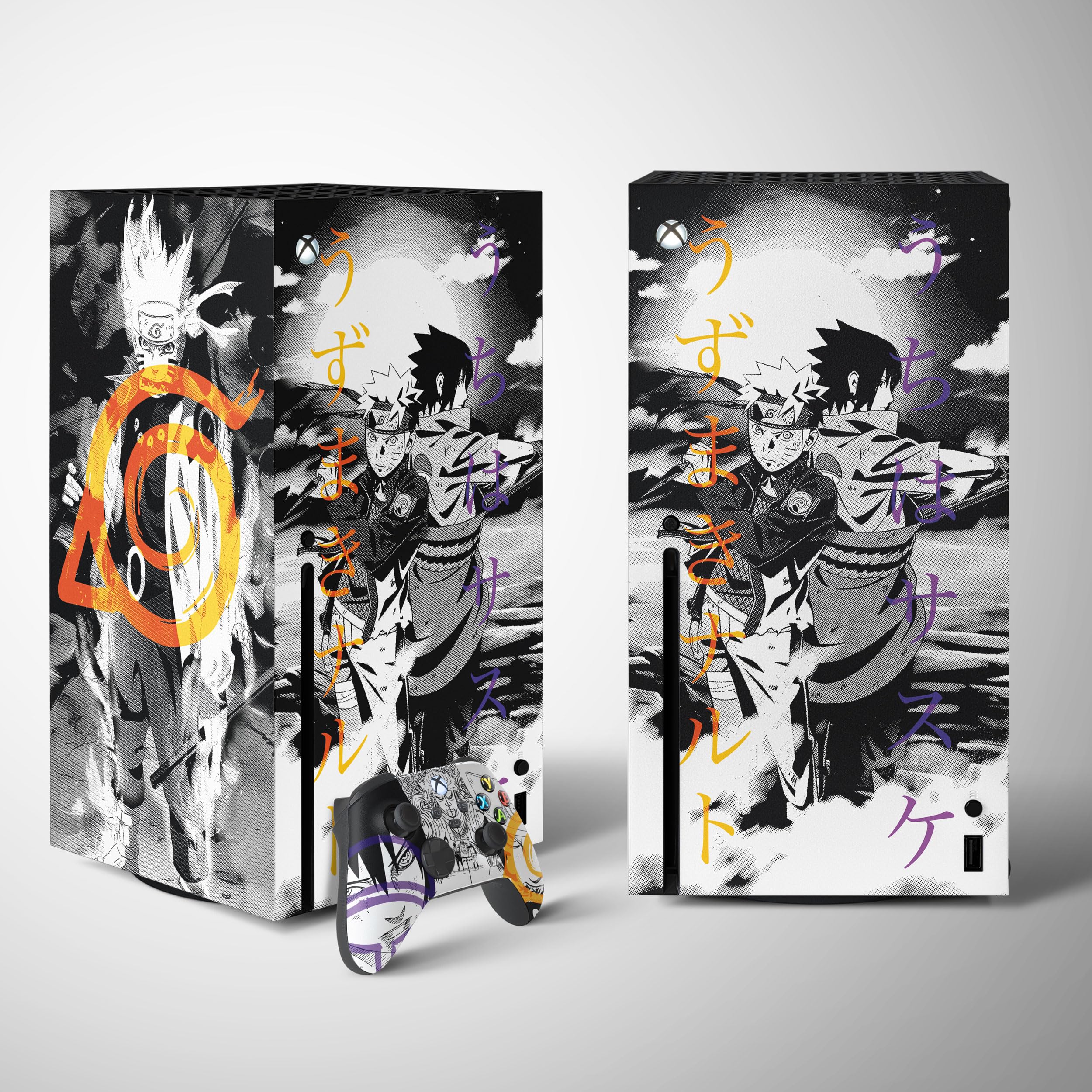Sticker Xbox Série X Hokage, Autocollant Série X Manga, Console et Manette, Skin Gaming Xbox Serie X, Vinyle Habillage (2 Manettes)