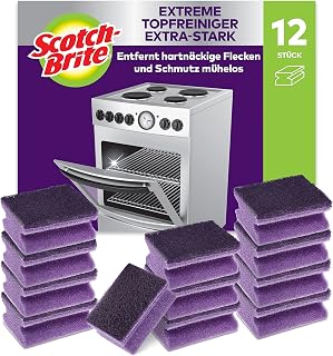 Scotch-Brite Extreme Extra Strong Scourer, 12 per pack, removes stubborn stains and…