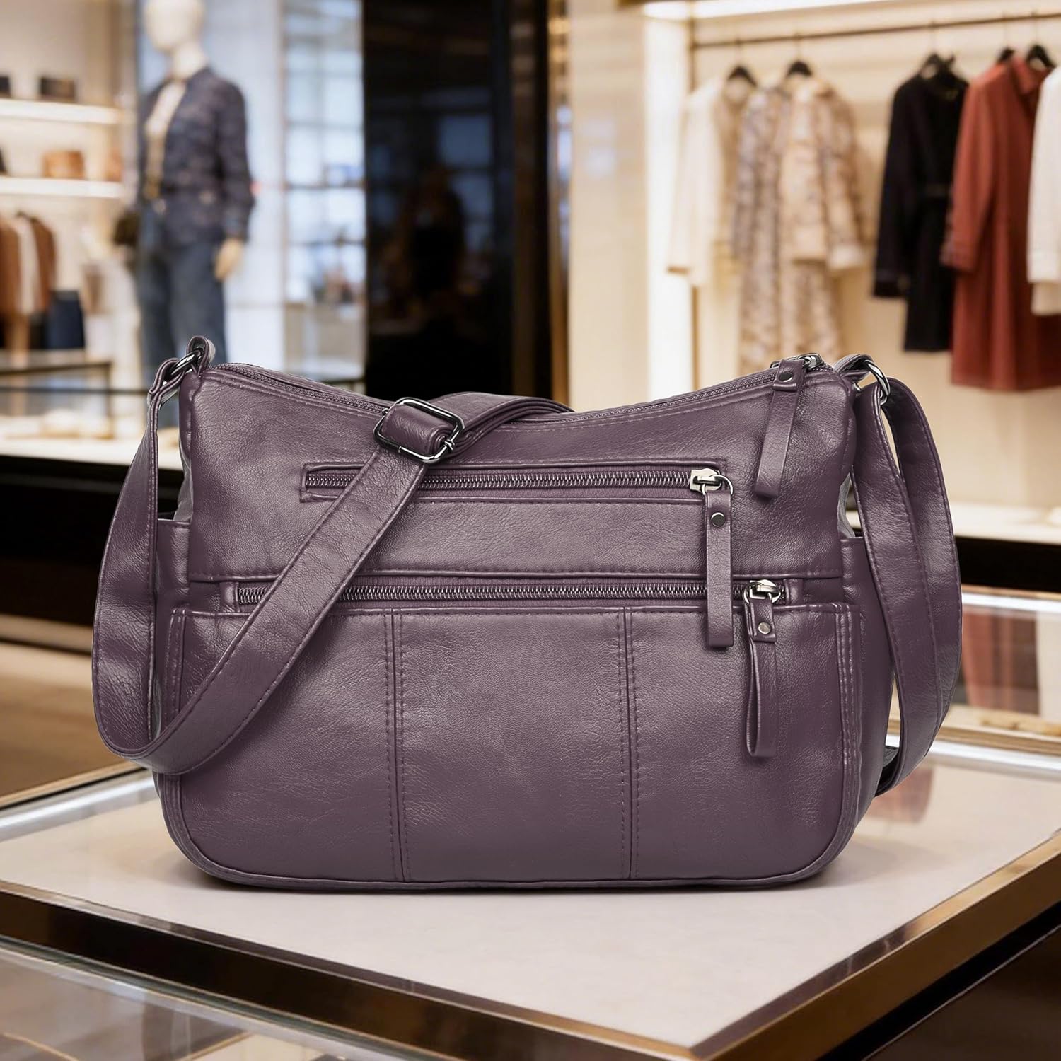 VOLGANIK ROCK Purses for Women Soft PU Leather Shoulder Bag Ladies Crossbody Purse and handbags Lightweight Pocketbook - Image 3