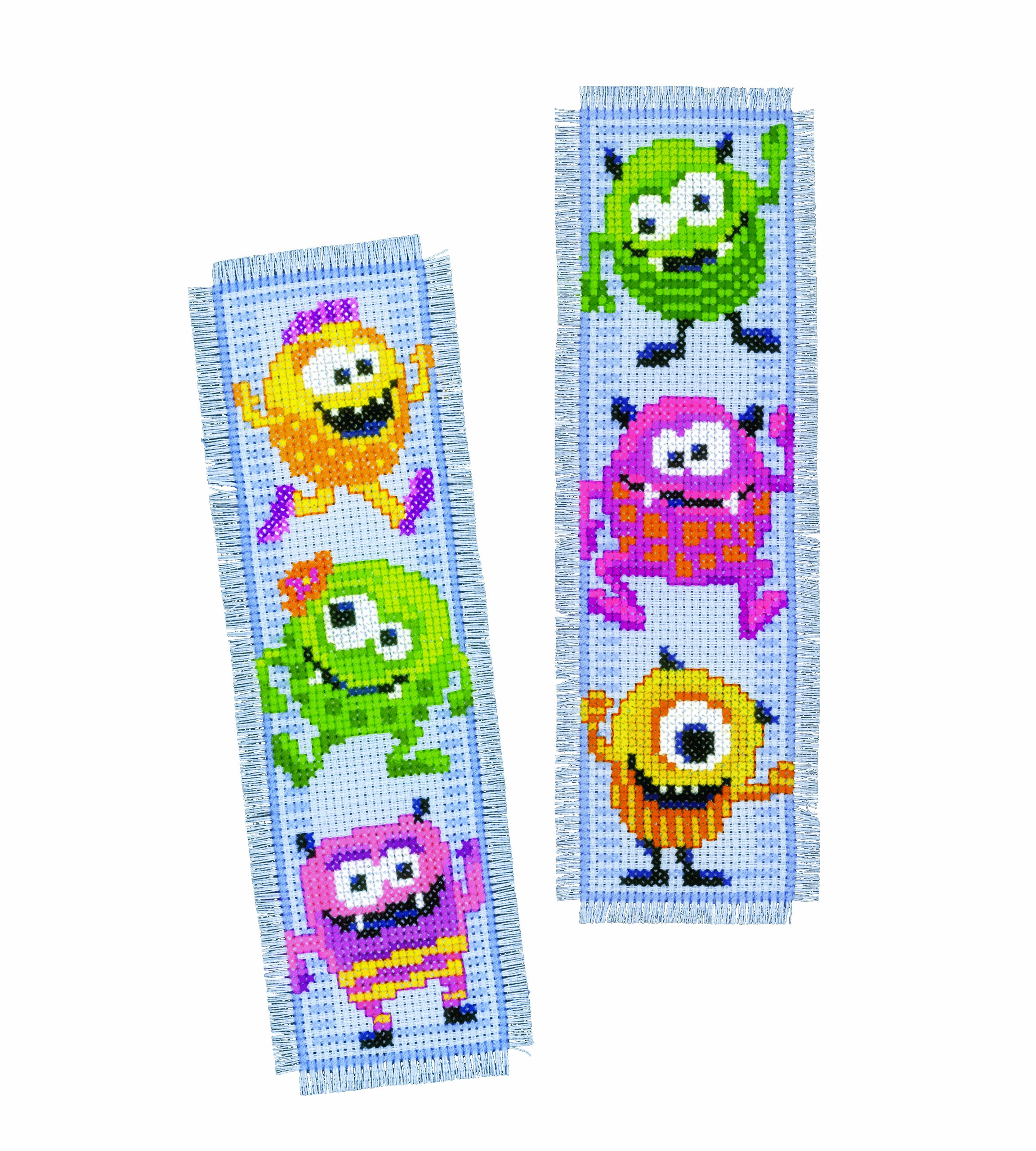 Vervaco 1-Piece Bookmark Little Monsters