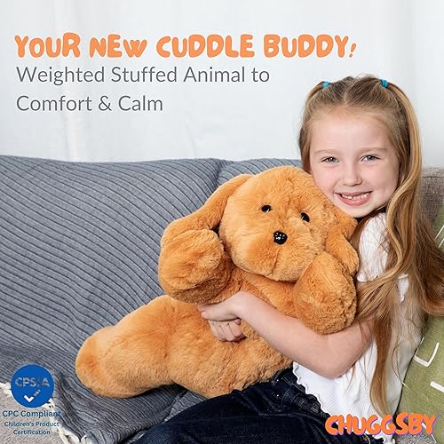 Miniatura 4 de Animal de peluche con peso para apoyo al estrés y diversión, peluche grande de 24 pulgadas, 5 libras, almohada de peluche pesada para sostener,