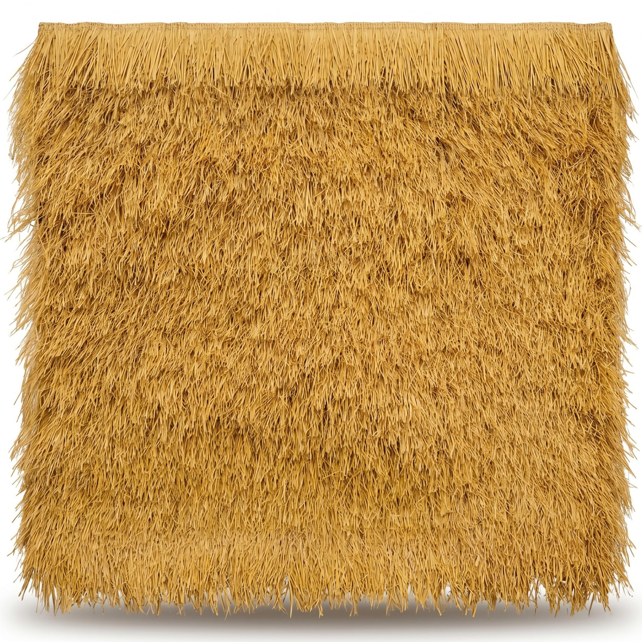 Chaume Toit Tiki Jaune Rouleau PE Impermeable 1x1m Decoration Paillote Pergola