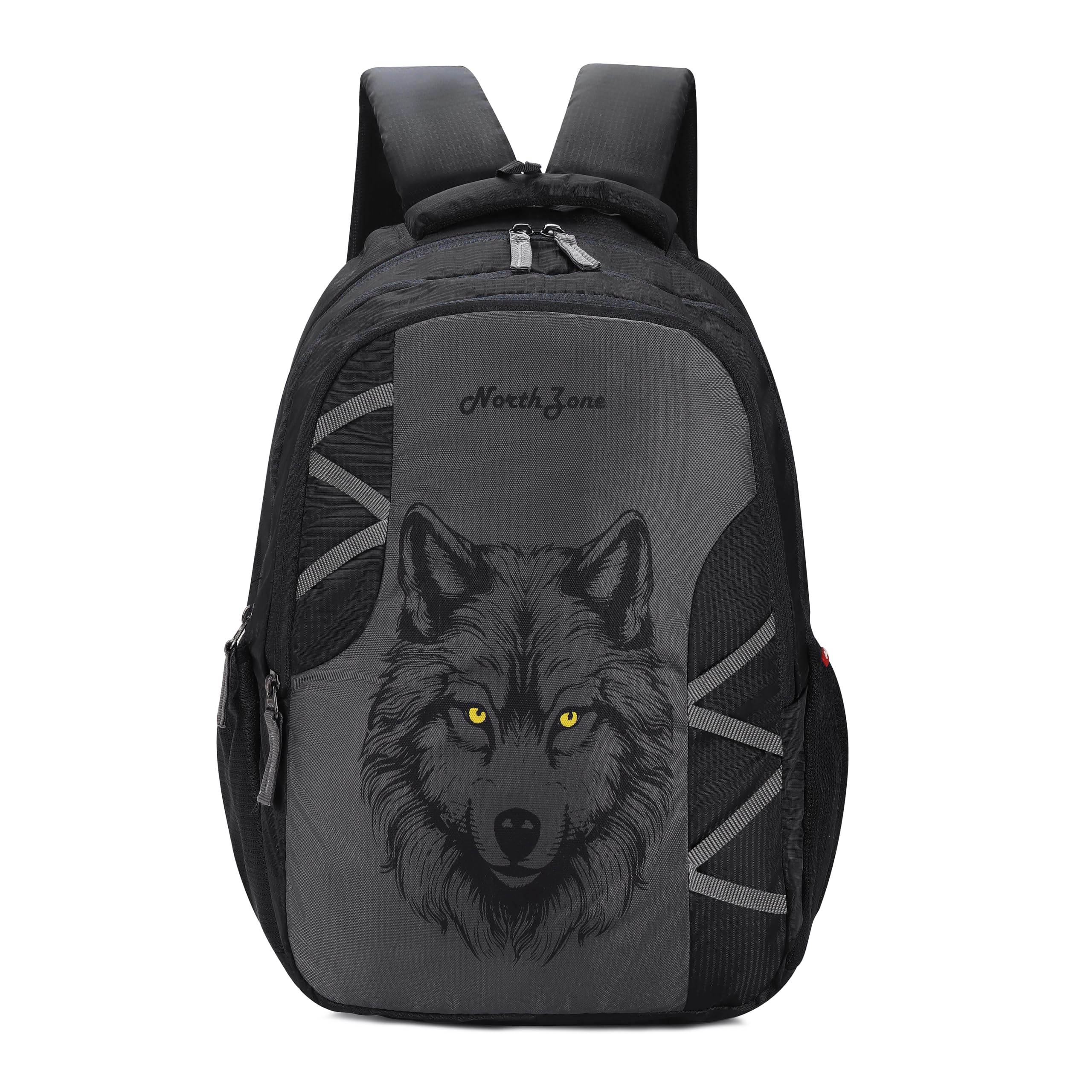 Wolf Print School Backpack for Boys & Girls | Water Resistant College Bag for Men & Women | Laptop Backpack with Multiple Compartments | Travel Backpack for Students | Casual Daypack-image-20