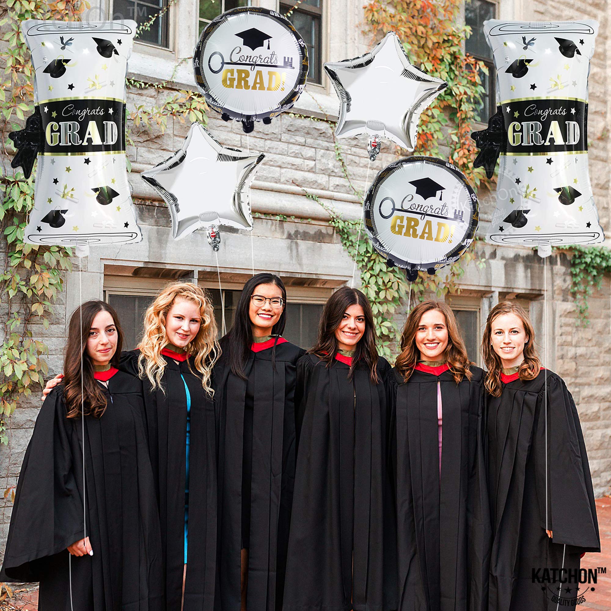 Congrats Grad Mylar Graduation Balloons 2021 Large, 28 Inch 18 Inch