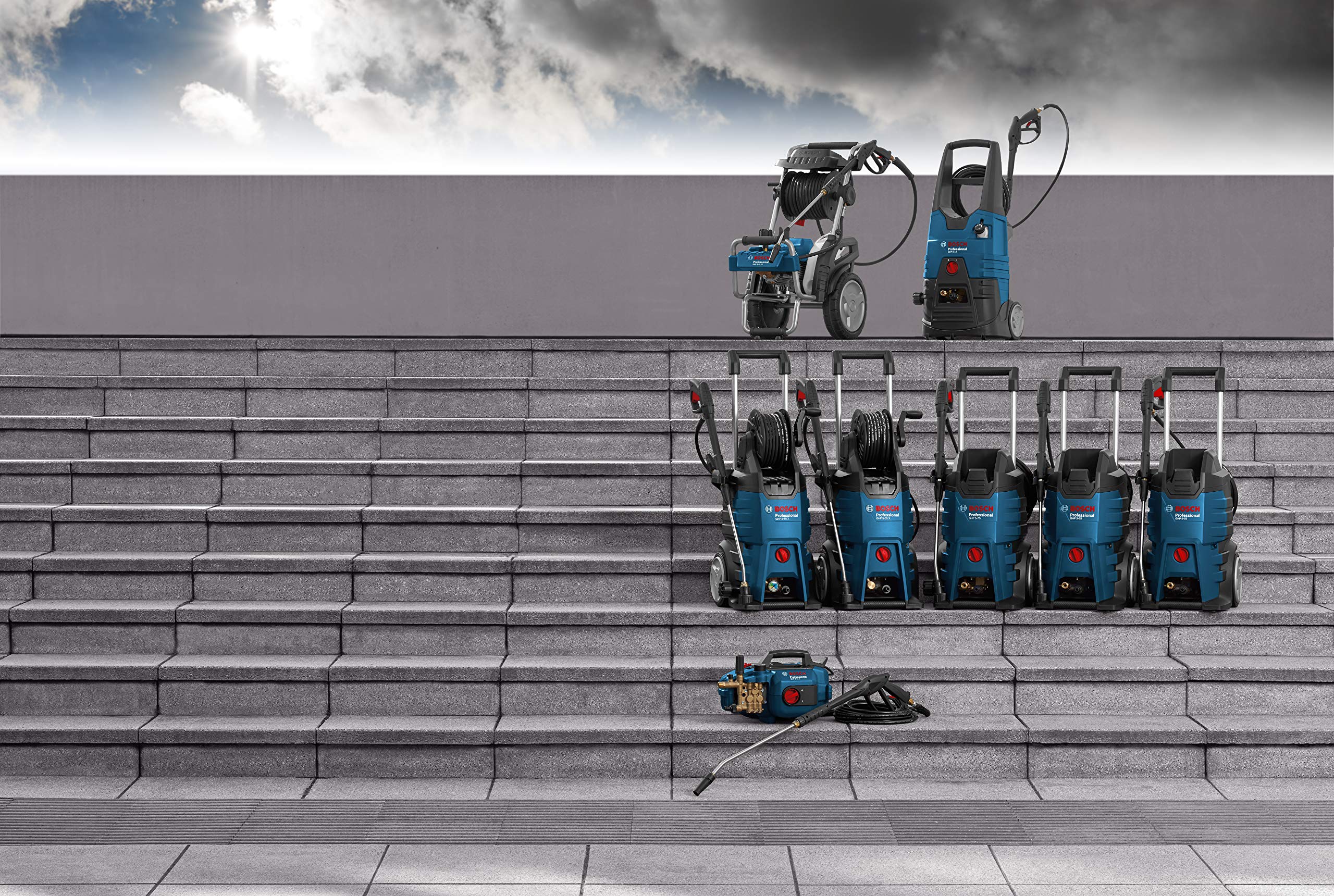 Bosch Professional GHP 5-75 - Hidrolimpiadora de alta presión | 185 Bares, 570 l/h, 2 lanzas