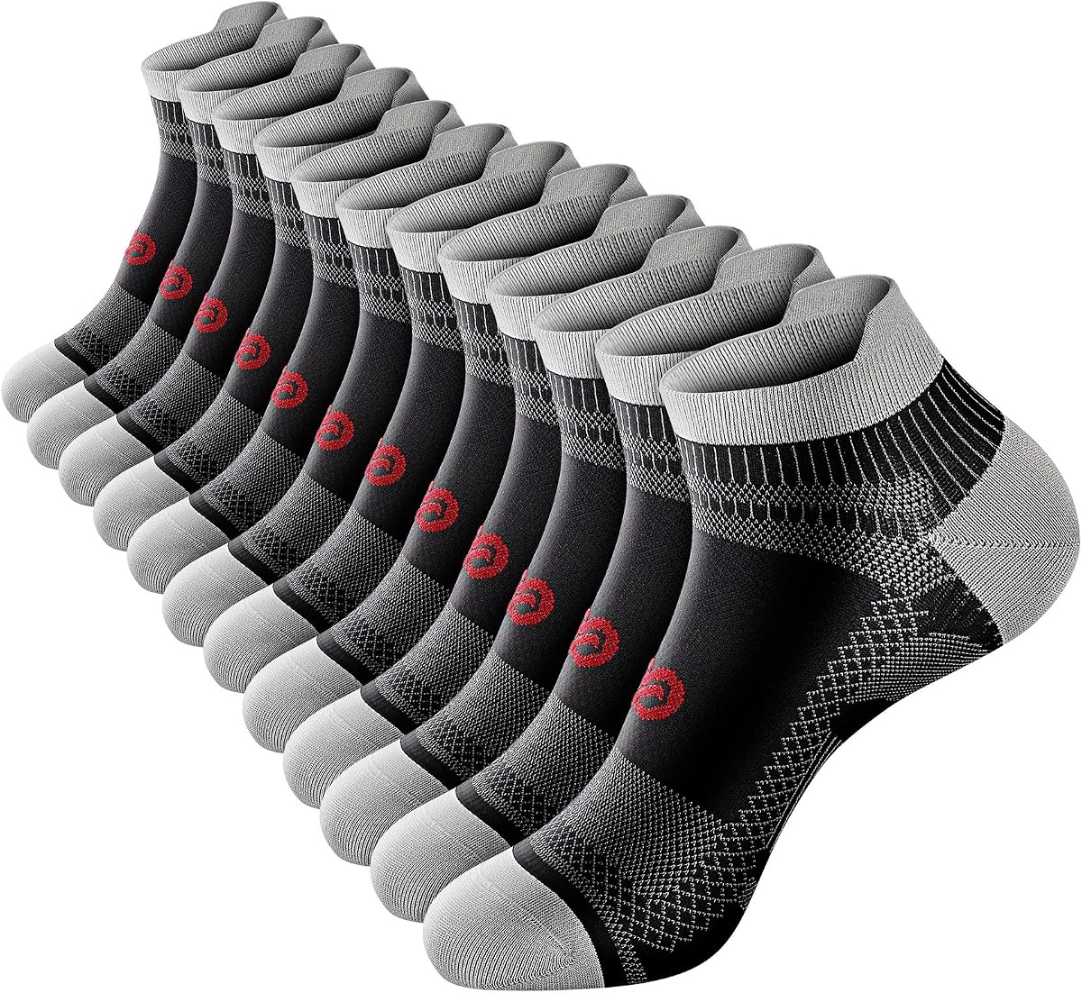 Calcetines de compresión para hombres y mujeres Calcetines tobilleros para correr para fascitis plantar | Calcetines tobilleros deportivos de corte bajo con soporte para tobillo y arco para correr, ciclismo, golf, trabajo, alivio de la fascitis plantar