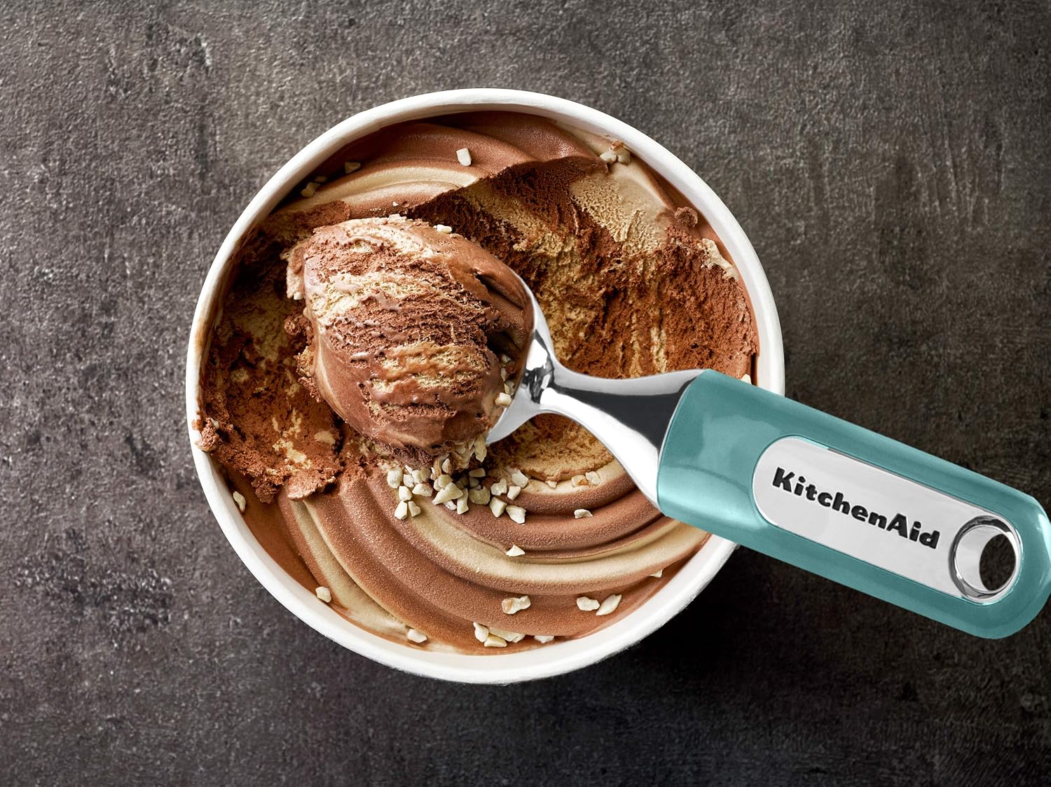 KitchenAid KC117OHAQA Classic Ice Cream Scoop, One Size, Aqua Sky