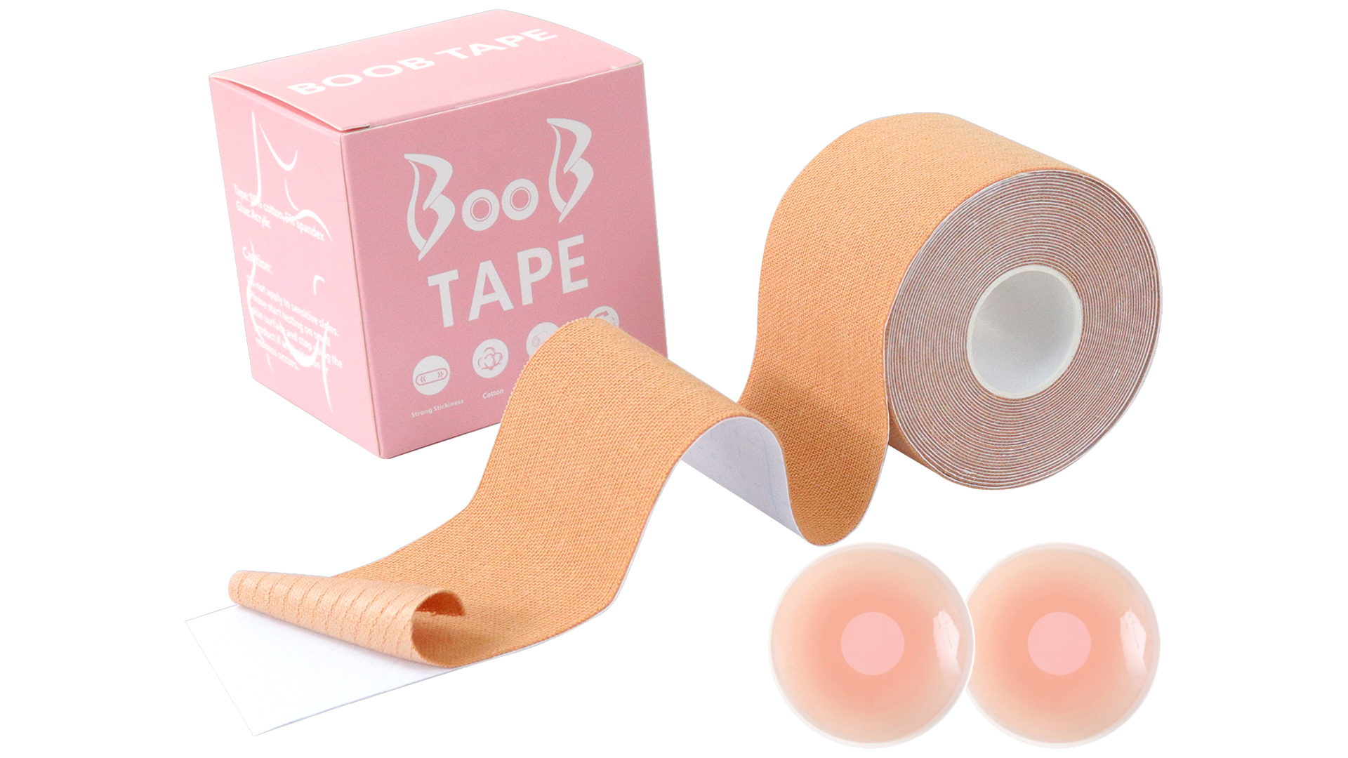 Boob Tape Reggiseno Adesivo - Nastro Per Seno Con Copri Capezzoli, Sollevante - Foto 7