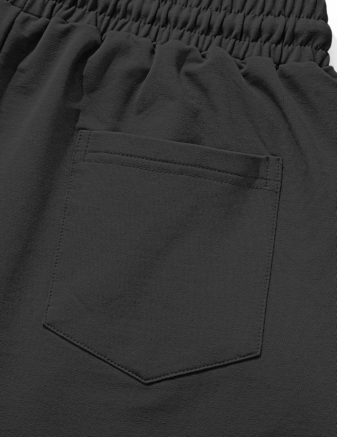 Mens Sweat Shorts Zipper Drawstring Elastic Waist Casual with Pockets