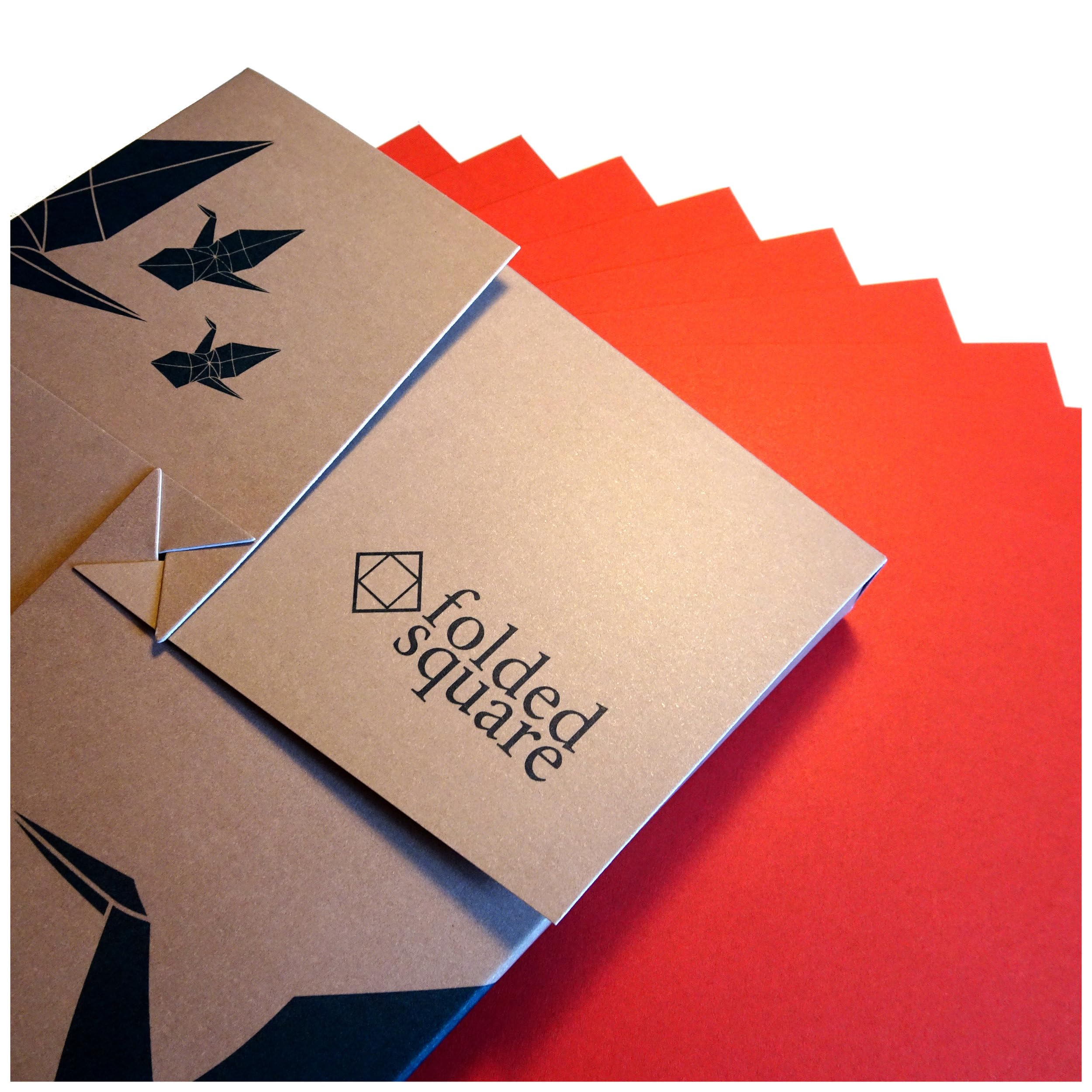 Holly Red Origami Paper | 100 Sheets, 15cm Square