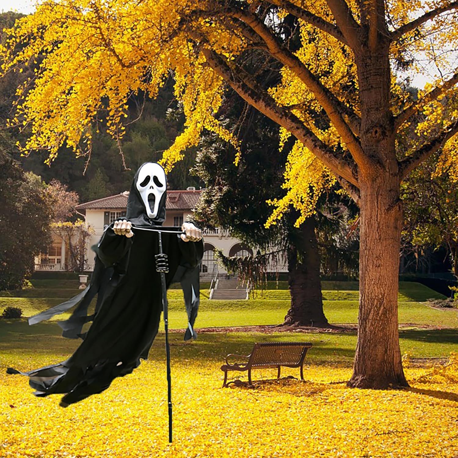 LMAZG Scarecrow Screaming Ghost, Scary Halloween