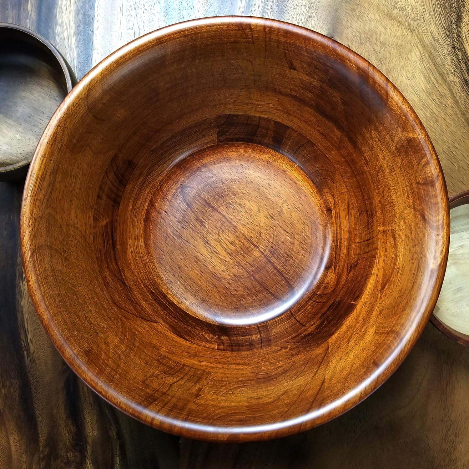 Review Product Lipper International Cherry Finished Flared Serving Bowls for Salads or Fruit, Large, 14 Diameter x 5 Height, Single Bowl