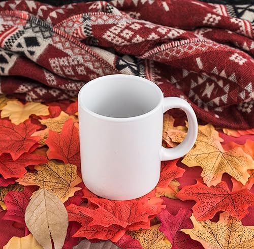 Miniatura 7 de Hyturtle Taza de café personalizada con hojas de arce de vaca de las tierras altas de otoño, regalos de cumpleaños para los amantes de las vacas,