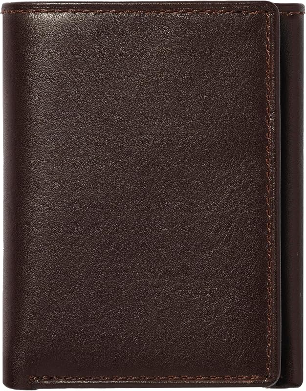 House of Jack Co. Dutton Men's Trifold Wallet, RFID Blocking, Flip Out ID | Extra Capacity Storage, 11 Card Slots with Flip Out ID, Handcrafted Full Grain Cowhide Leather, Gift for Men, Brown