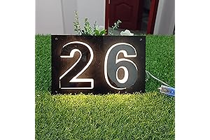 Lighted Vertical & Horizontal Custom Illuminated Address Sign