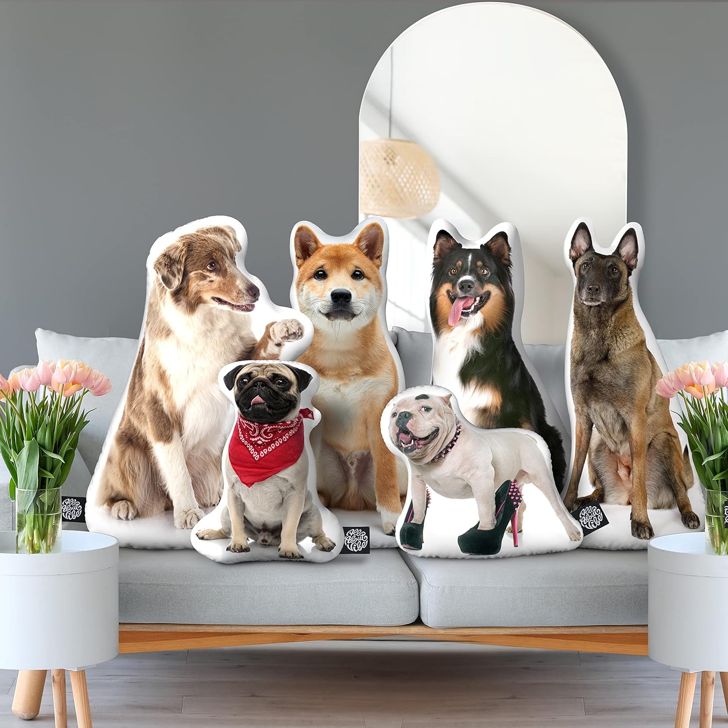 All About Vibe Dog Custom Pillow, 3D Printed Custom Pet