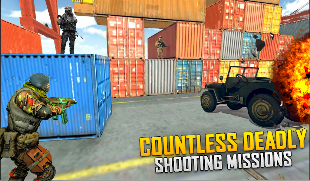 Gun strike: Free Offline FPS 3D Real Sniper Gun shooting Game - App on ...