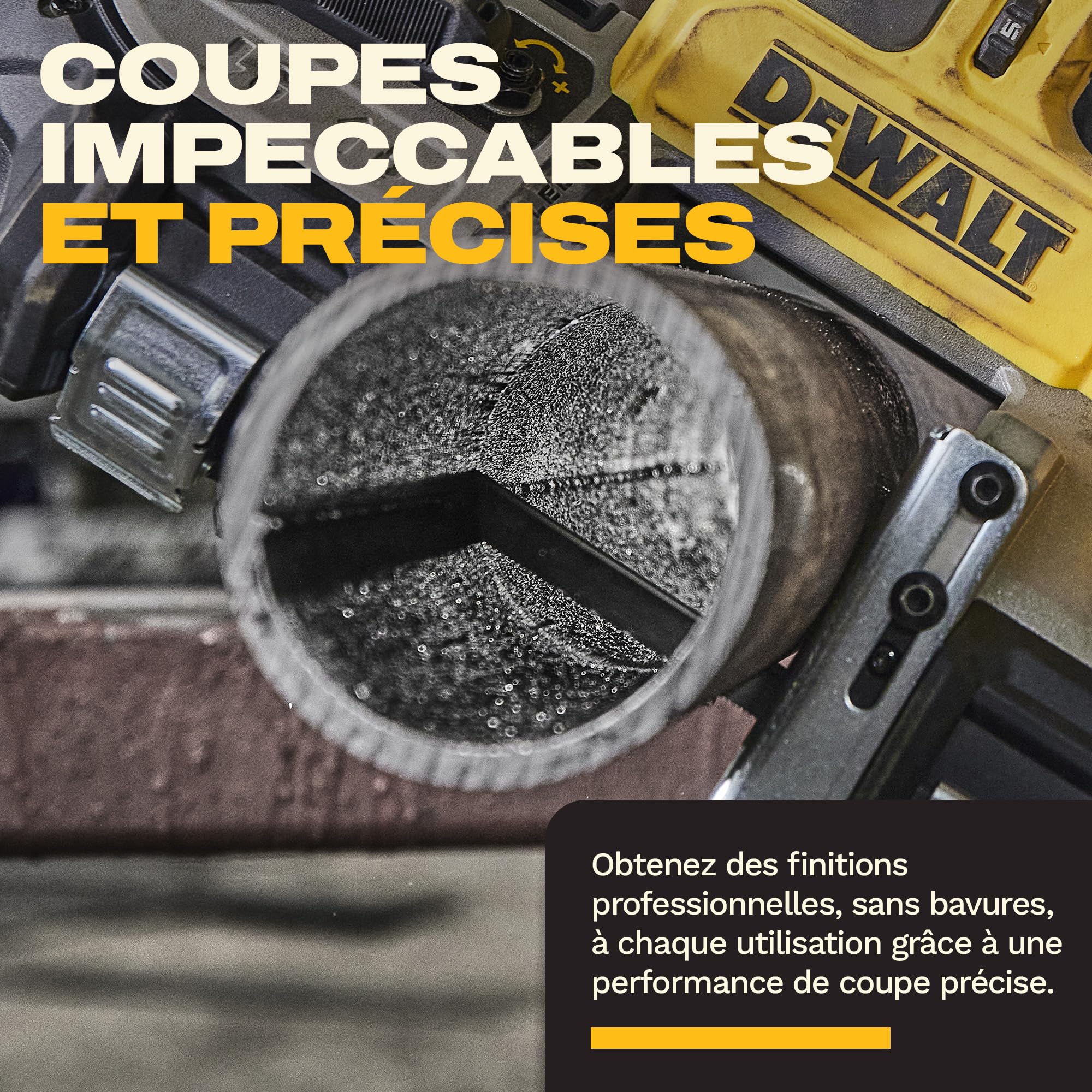 DEWALT Scie à ruban compacte 18V XR Brushless, outil seul, DCS378N-XJ