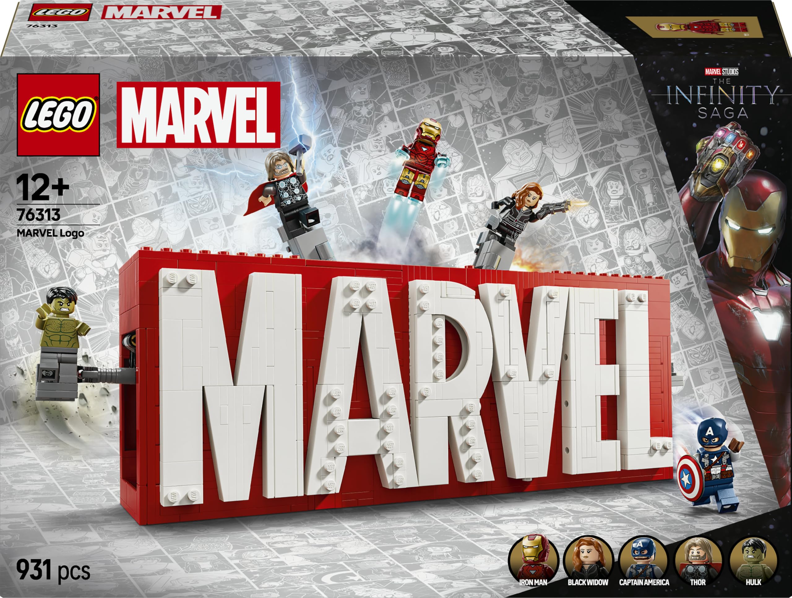 LEGO Marvel: MARVEL Logo & Minifigures 76313
