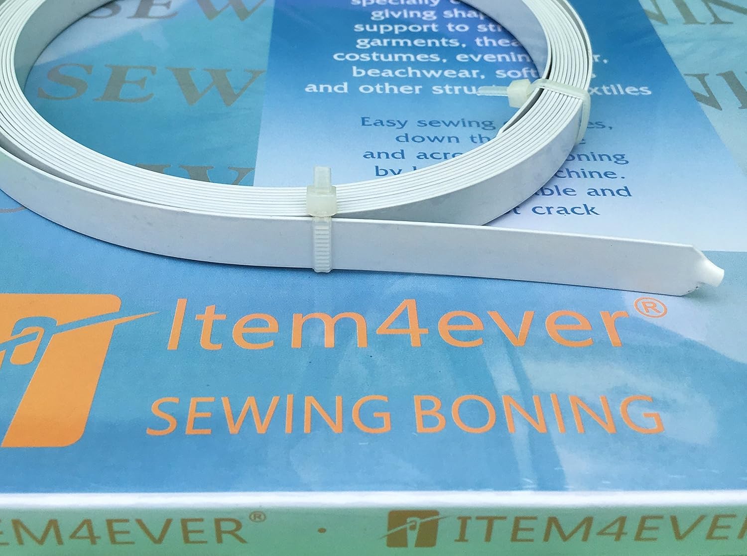 5.5 Yards of White Spring Steel Boning (1/2")