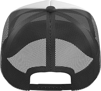 Official AC/DC Back in Black Logo Rock Band Music Vintage Trucker Hat with Adjustable Mesh Back